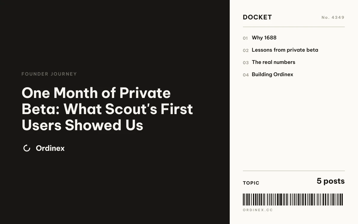 One Month of Private Beta: What Scout's First Users Showed Us