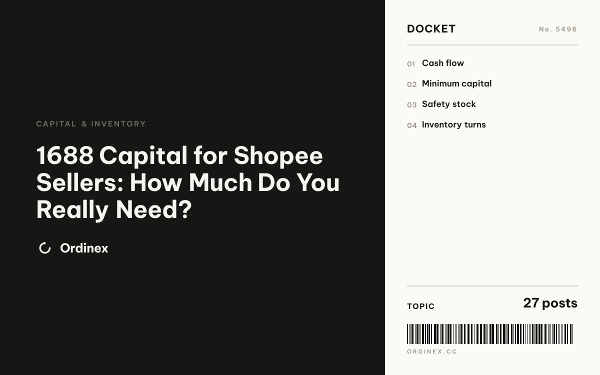 1688 Capital for Shopee Sellers: How Much Do You Really Need?