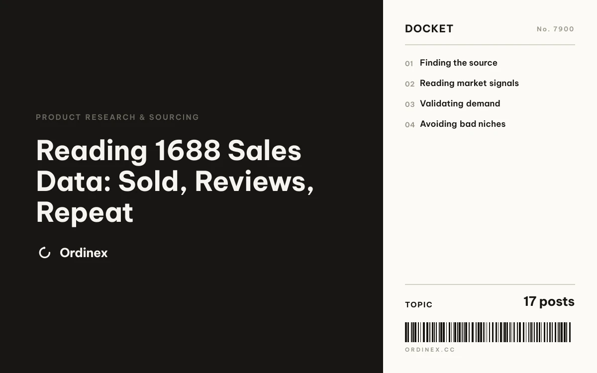 Reading 1688 Sales Data: Sold, Reviews, Repeat