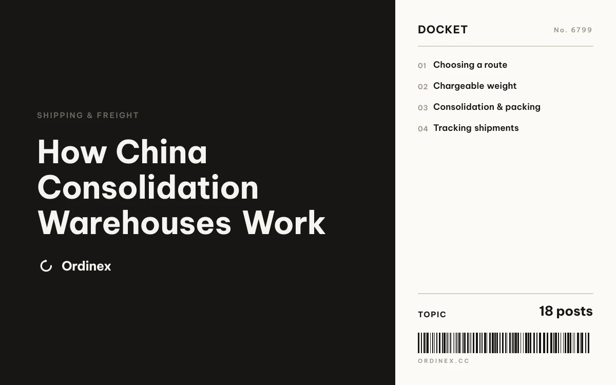 How China Consolidation Warehouses Work
