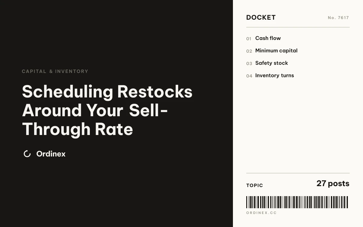 Scheduling Restocks Around Your Sell-Through Rate