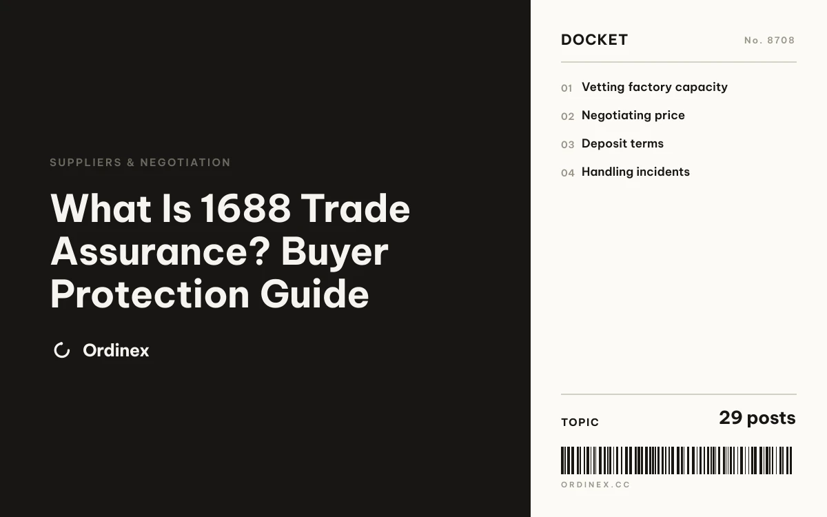 What Is 1688 Trade Assurance? Buyer Protection Guide