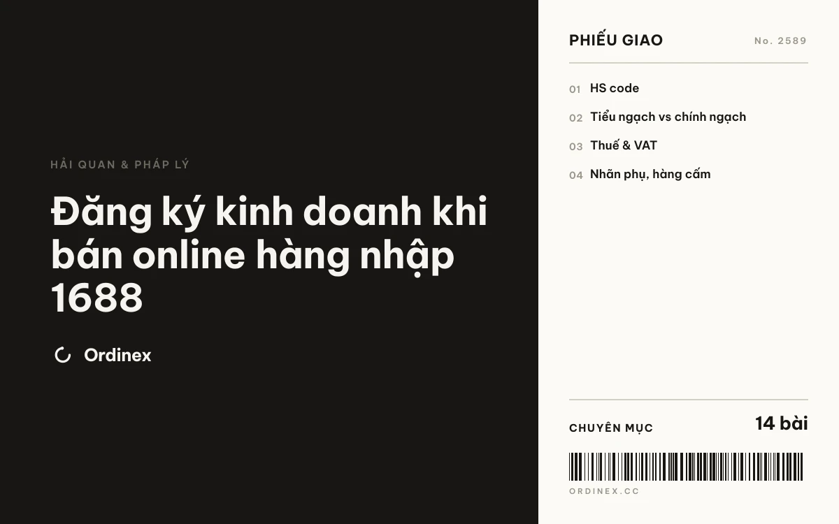 Đăng ký kinh doanh khi bán online hàng nhập 1688