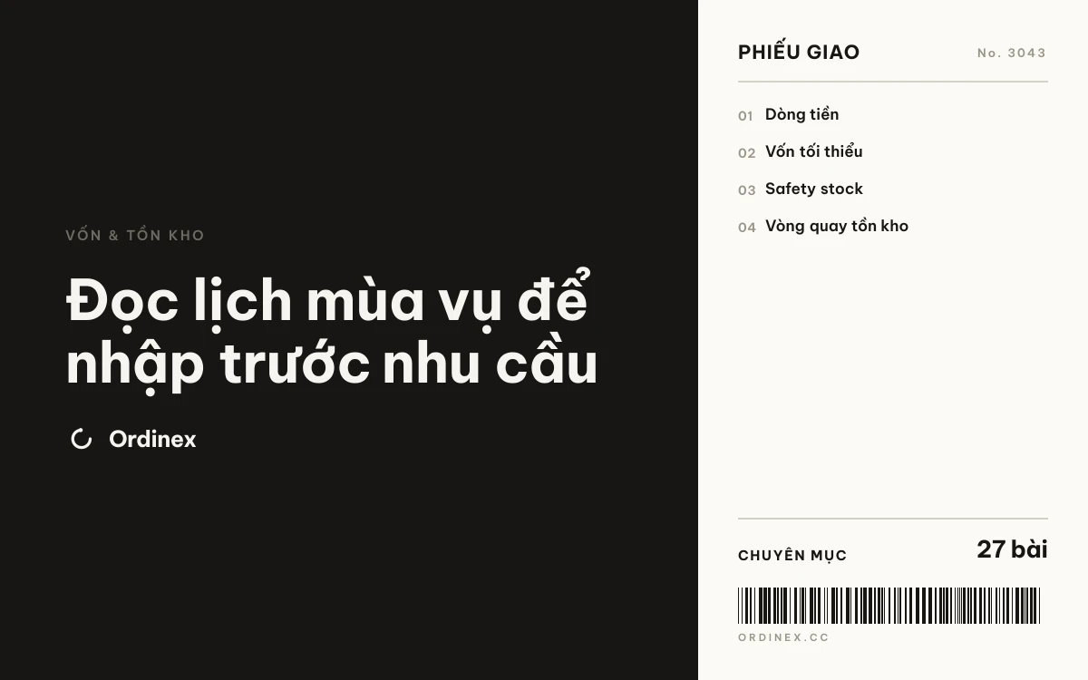 Đọc lịch mùa vụ để nhập trước nhu cầu